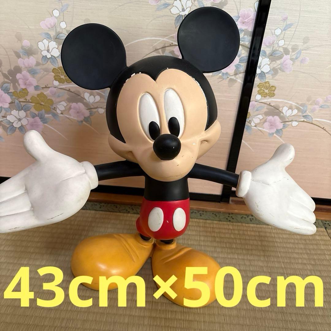 希少　ミッキーマウス　ディズニー　特大　陶器　置物　レトロ　コレクター