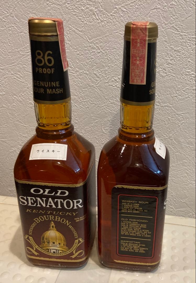 Old Senator Kentucky、未開栓、バーボン　750ml、2本組