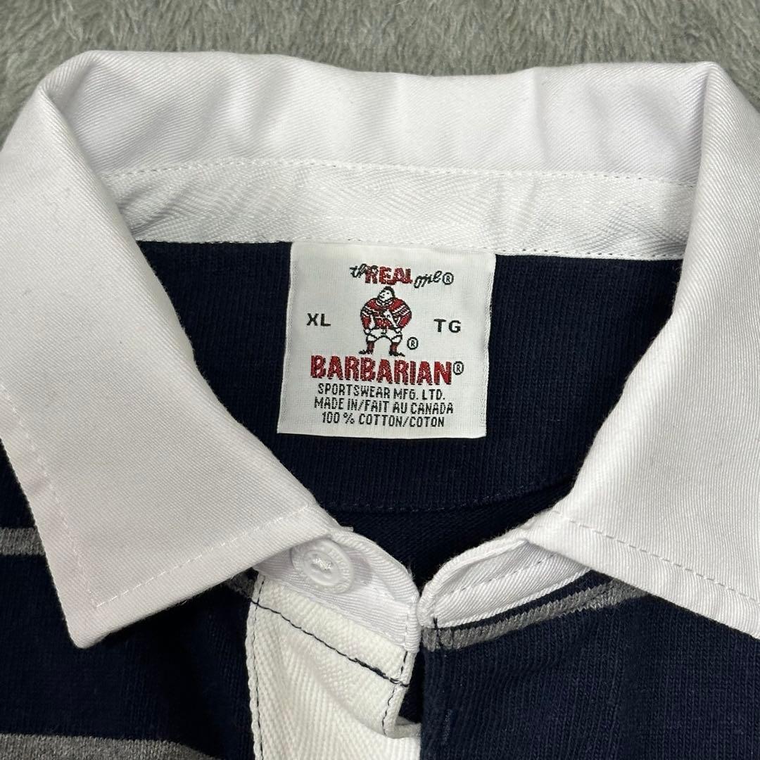 SHIPS 別注 ラグビーカラー　ロングスリーブシャツ　復刻旧タグ XL