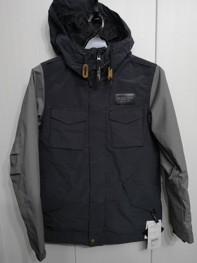 １★インクブルー★グレー★高機能スノボウェア★マウンテンパーカー