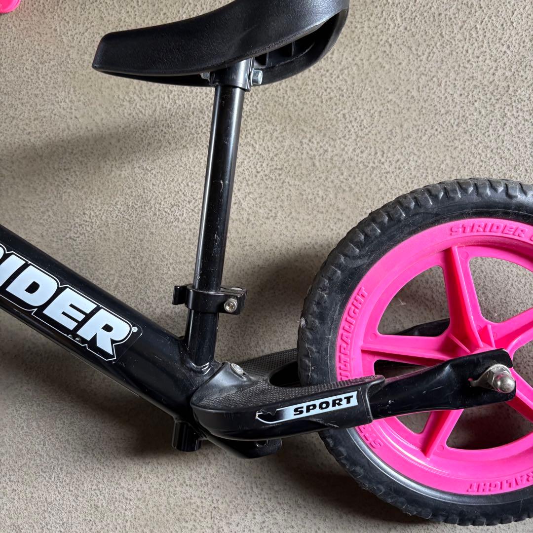 STRIDER ストライダー 12 sports ピンク　黒