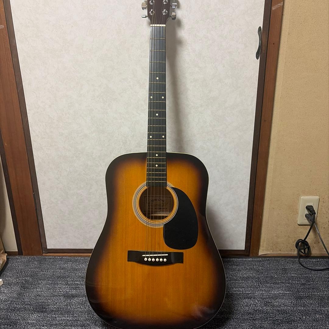 アコースティックギター サンバースト ギターケース付き