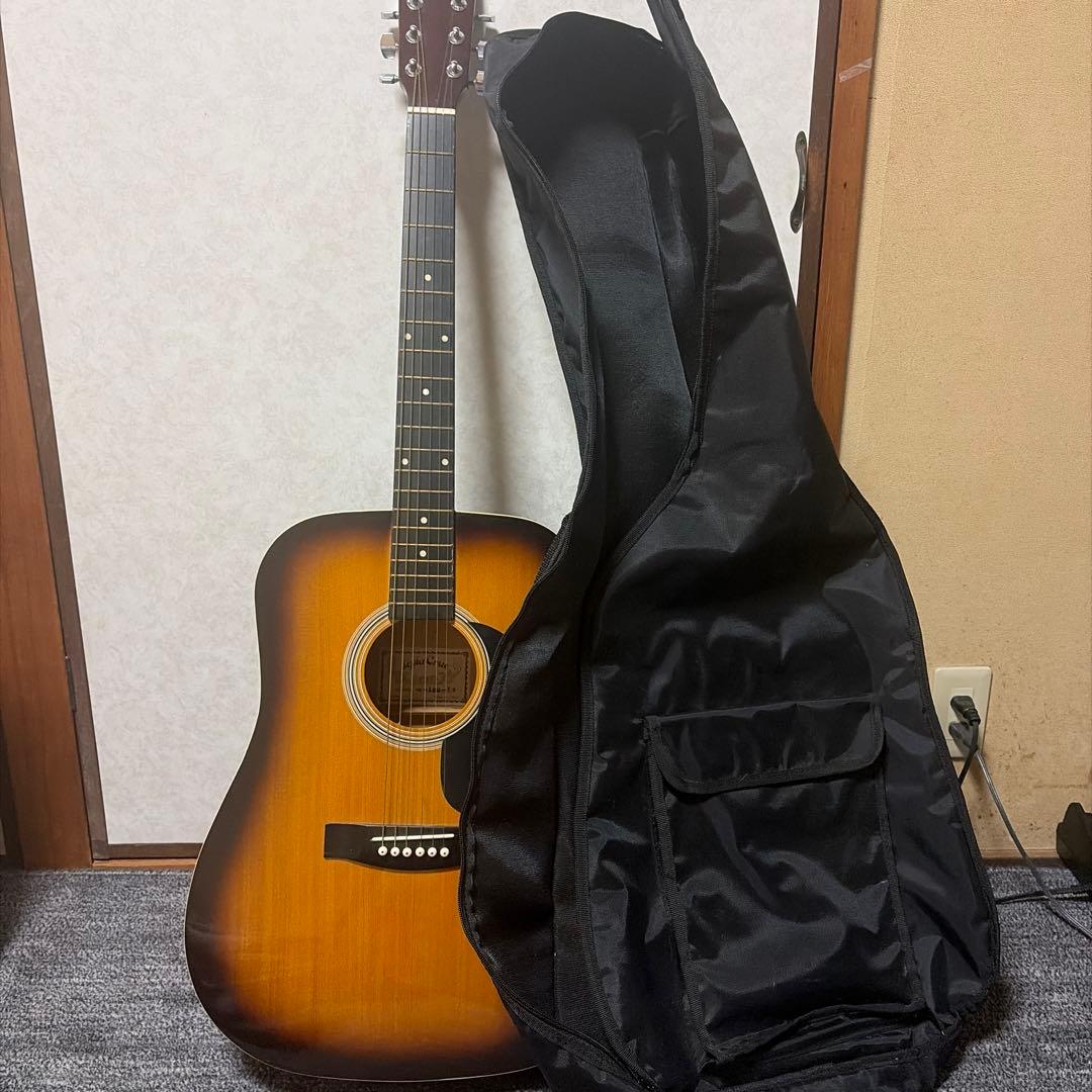 アコースティックギター サンバースト ギターケース付き