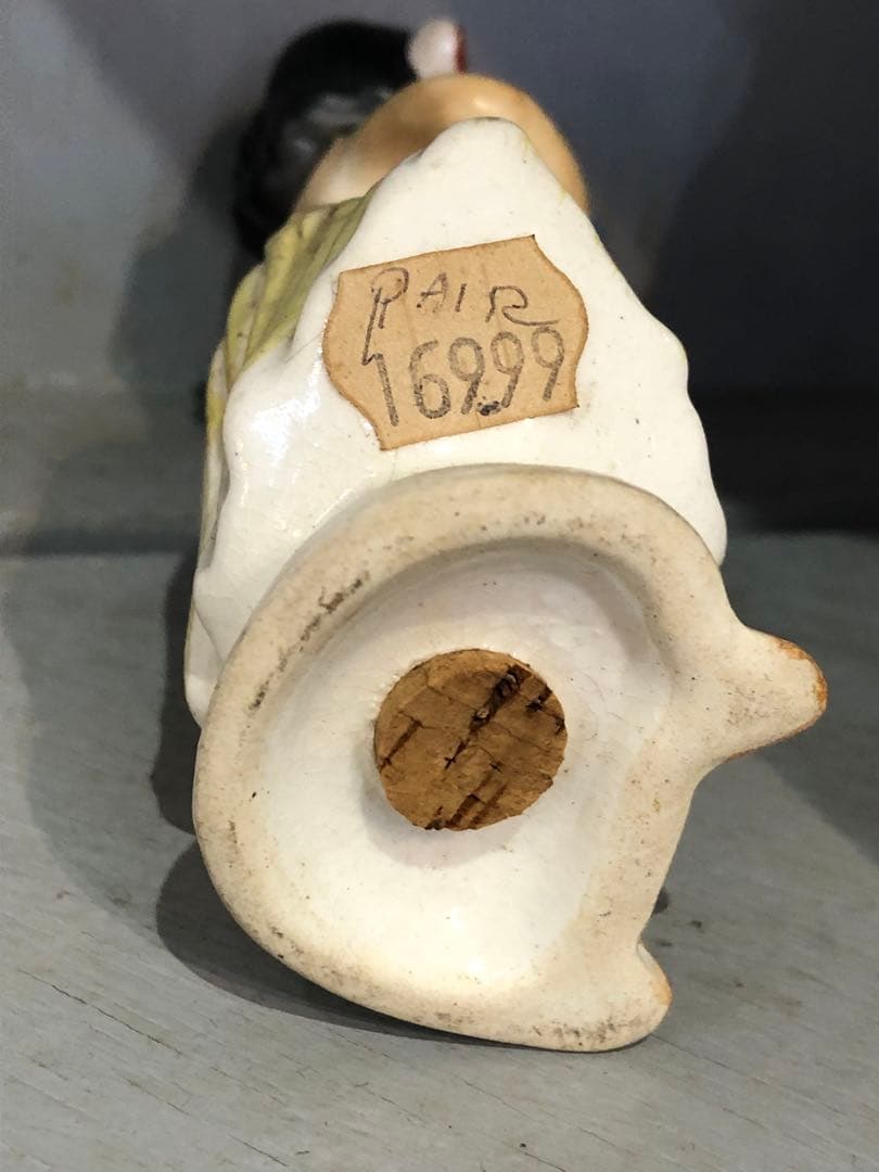 ハワイビンテージフィギュア陶器ソルトアンドペッパー2体セット