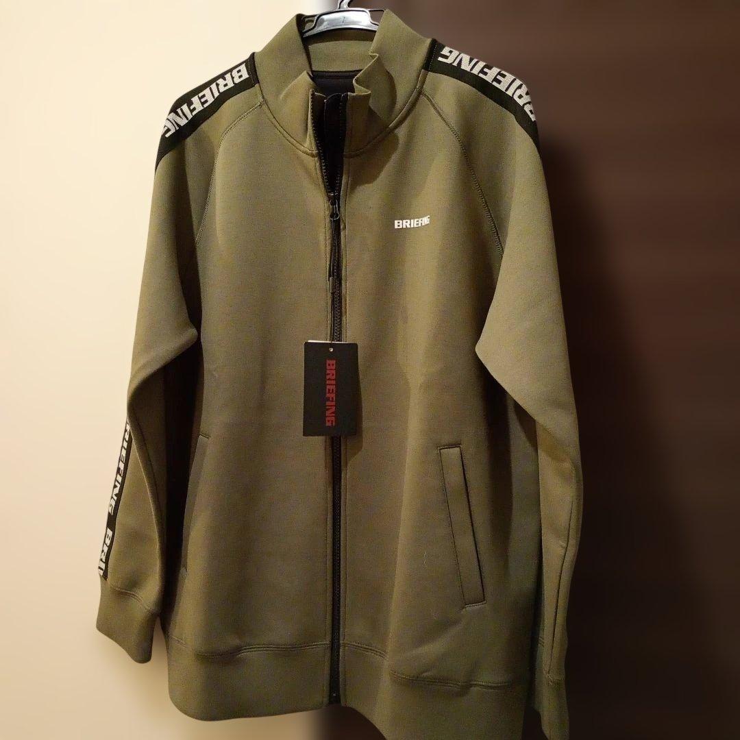 未使用！BRIEFING ゴルフジップアップジャケット オリーブサイズL
