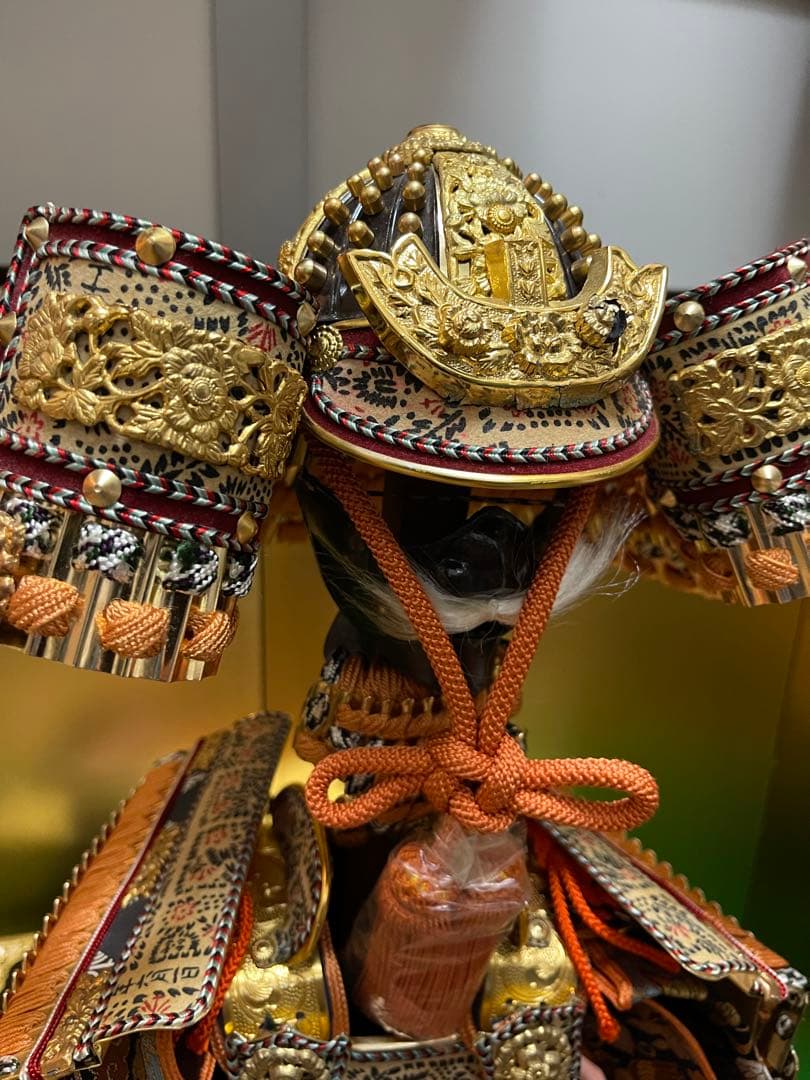 アンティーク　鎌倉秀月　五月人形 鎧兜武者 秀月 金箔押大鎧