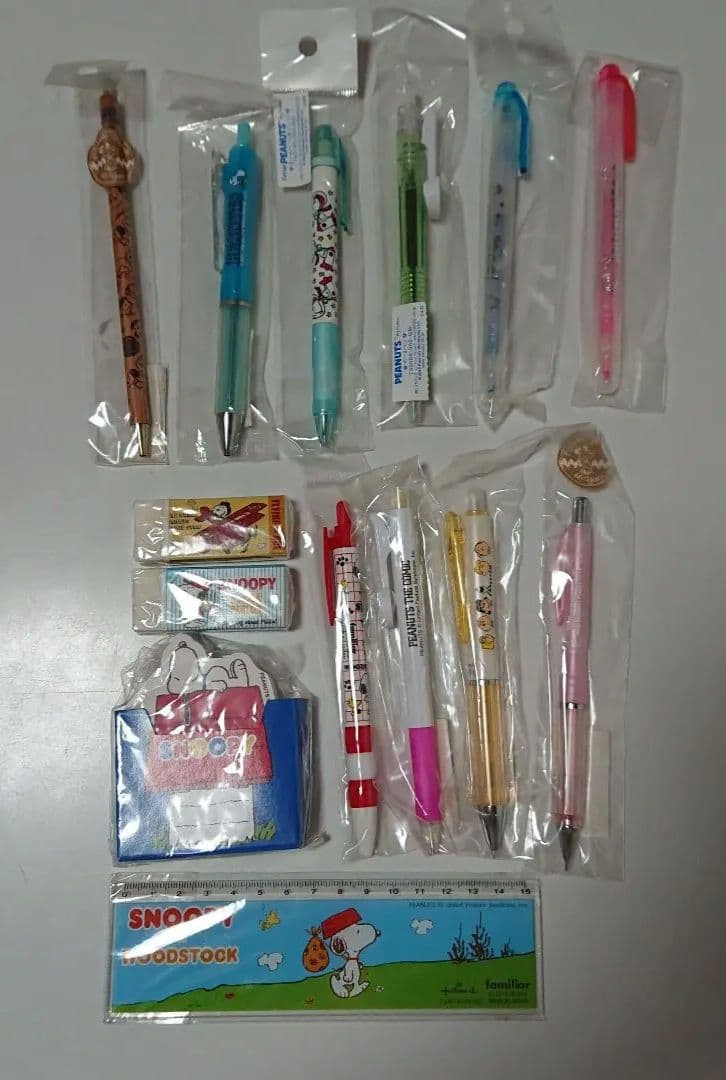 ファミリア スヌーピー 文房具 計14点