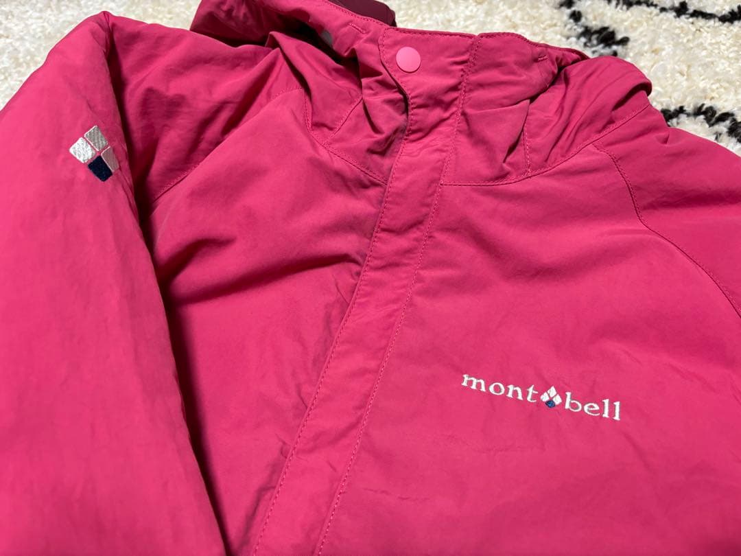 極美品＊モンベル パウダーライト ジャケット・ビブ スキーウェア上下セット140