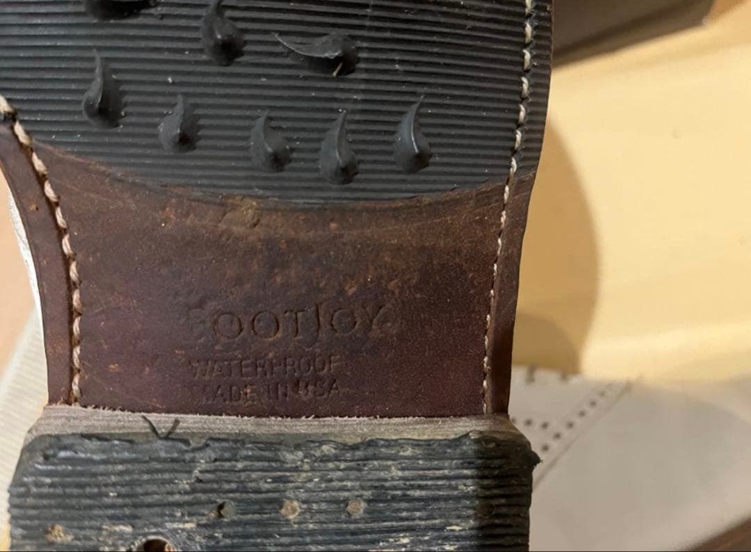 フットジョイゴルフスパイクシューズ25.5 made in USAアメリカ製牛革