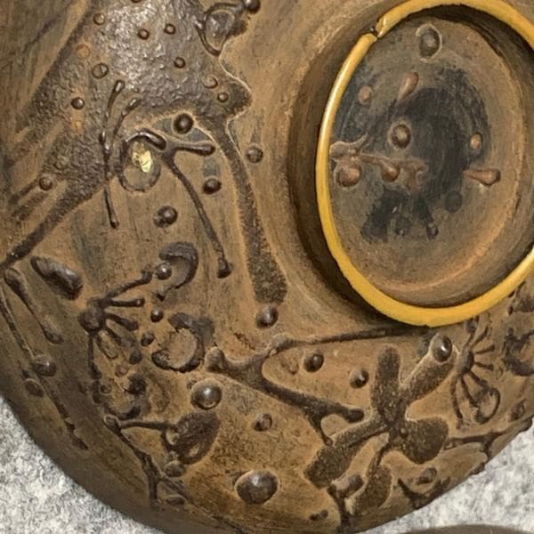 会津塗鉄錆塗木製蒔絵富士山吸物椀4個[B34145]