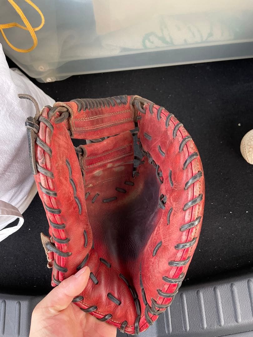 ZETT プロステイタス　 赤 硬式グローブ