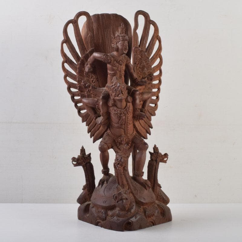 バリ島　インドネシア　木彫　ガルーダ像　置物　C　9116A