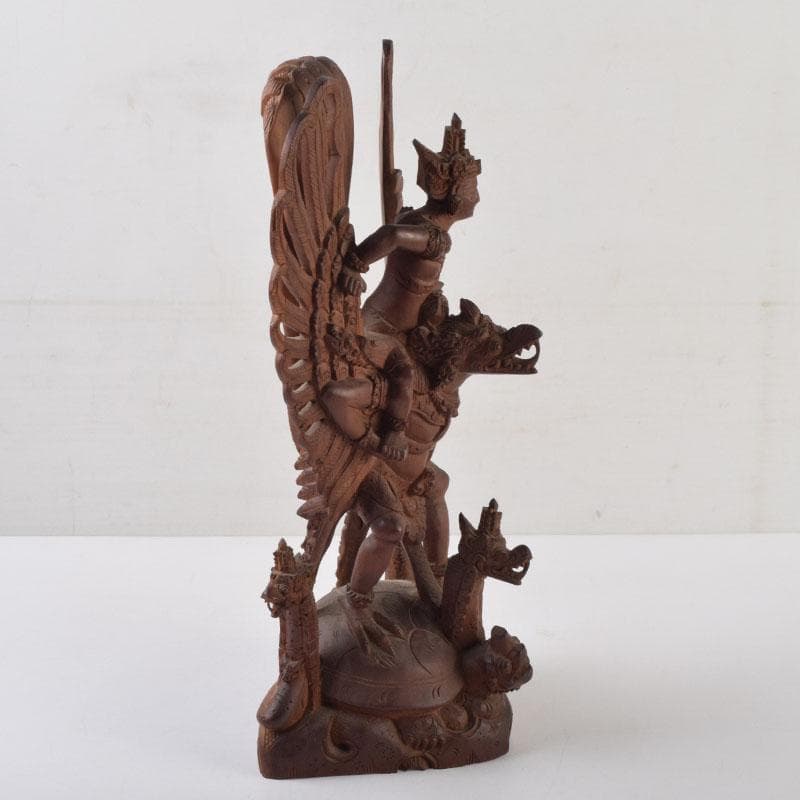 バリ島　インドネシア　木彫　ガルーダ像　置物　C　9116A
