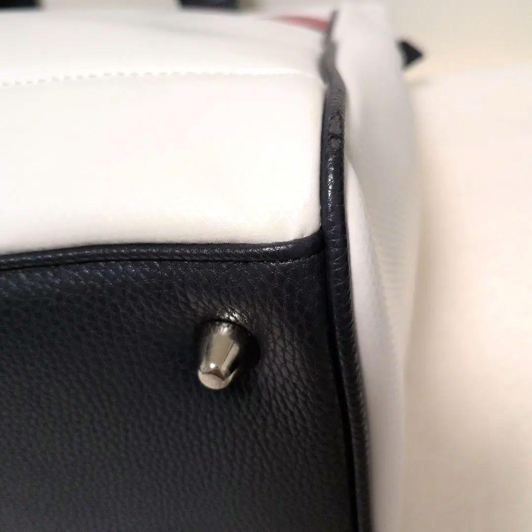 美品♡トミーヒルフィガーゴルフ ロッカーバック レザー エナメル トートバッグ