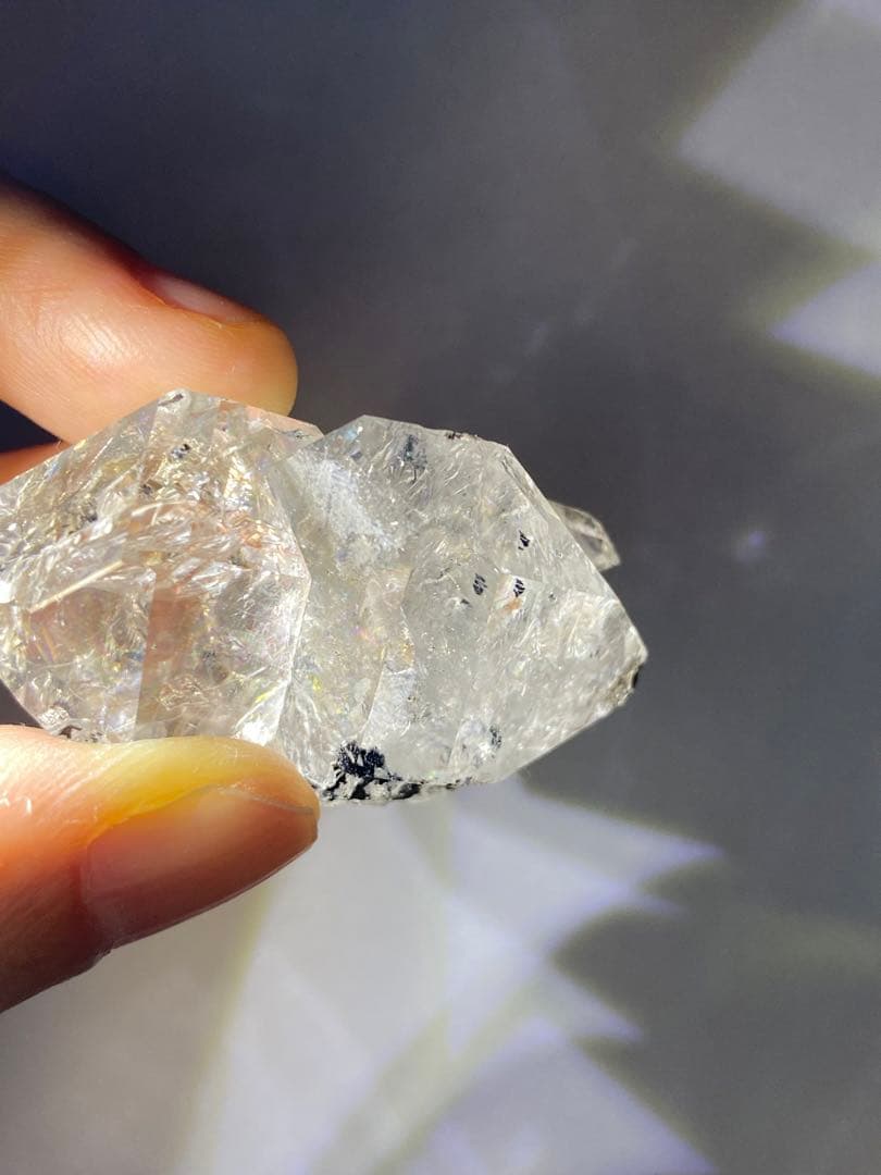 天然石　ニューヨーク産　ハーキマーダイヤモンド　原石　ハーキマー　水晶　クォーツ