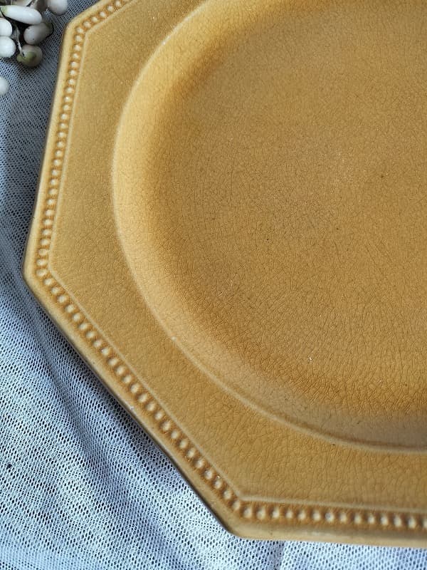 フランス アンティーク ピション オクトゴナル 陶器 皿