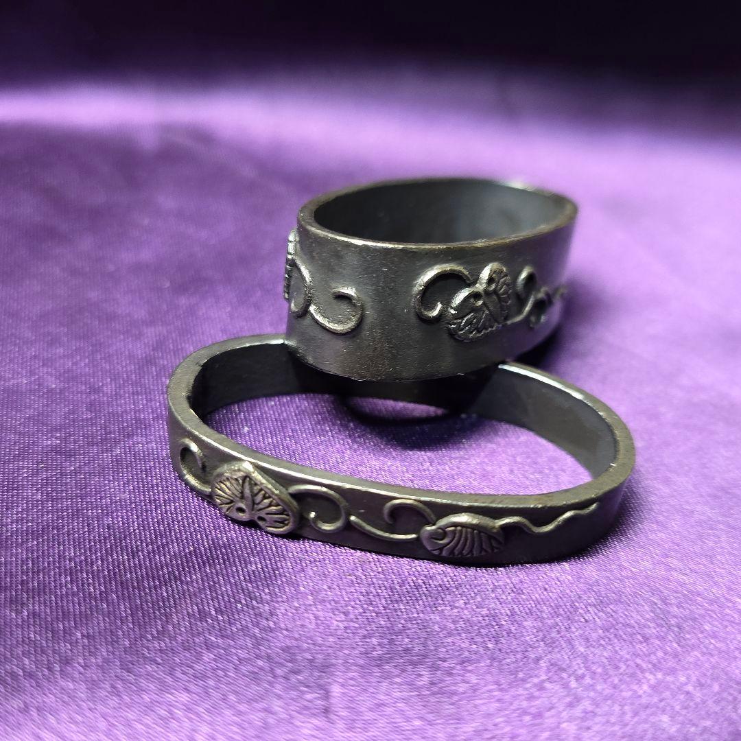 葵葉図一作五点　大縁40mm 刀装具