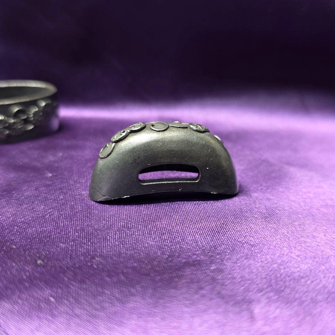 葵葉図一作五点　大縁40mm 刀装具