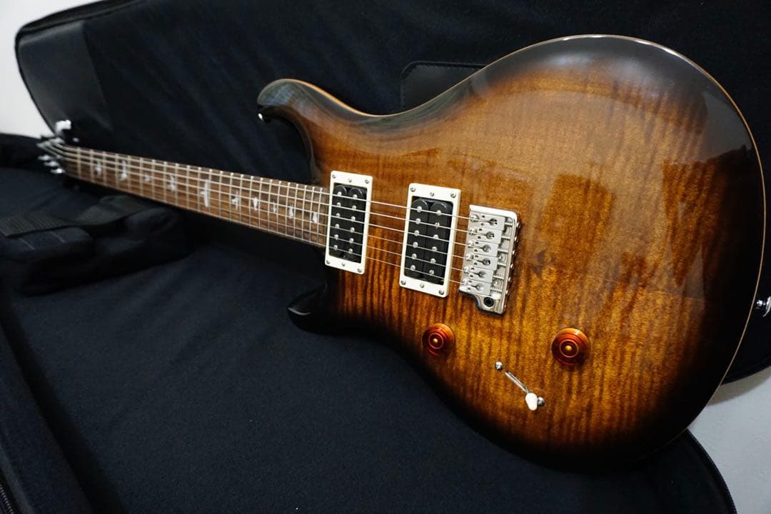 ギター PRS SE Custom24 lefty Black Gold Burst