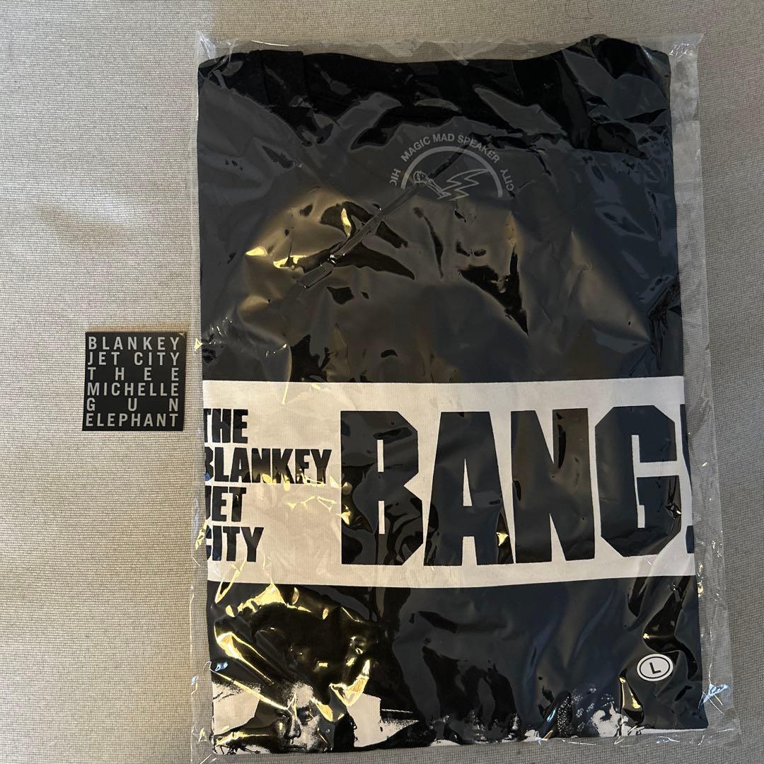 ステッカー付　BLANKEY JET CITY BJC BANG! Tシャツ L