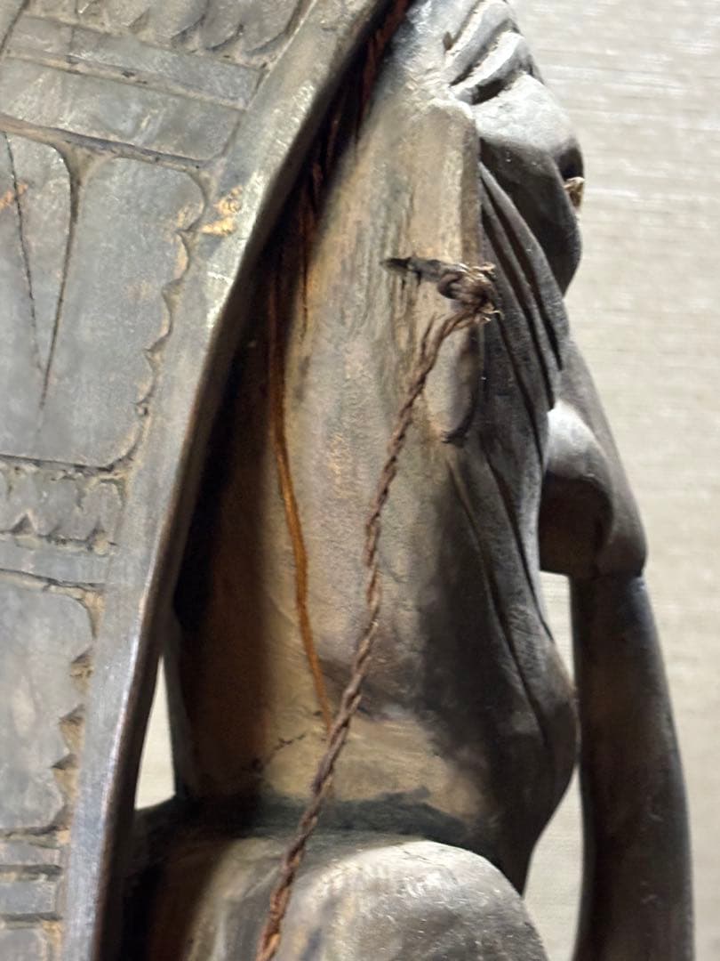 アフリカンアート62cm/人形アンティーク・骨董・レトロ・フィギュア・オブジェ