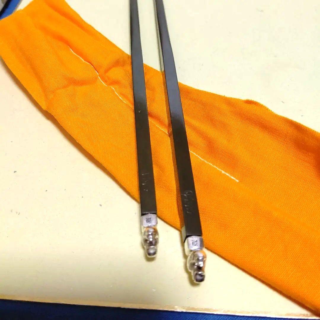 飾り火箸、南鐐鳥頭、清雲作、ほり7番