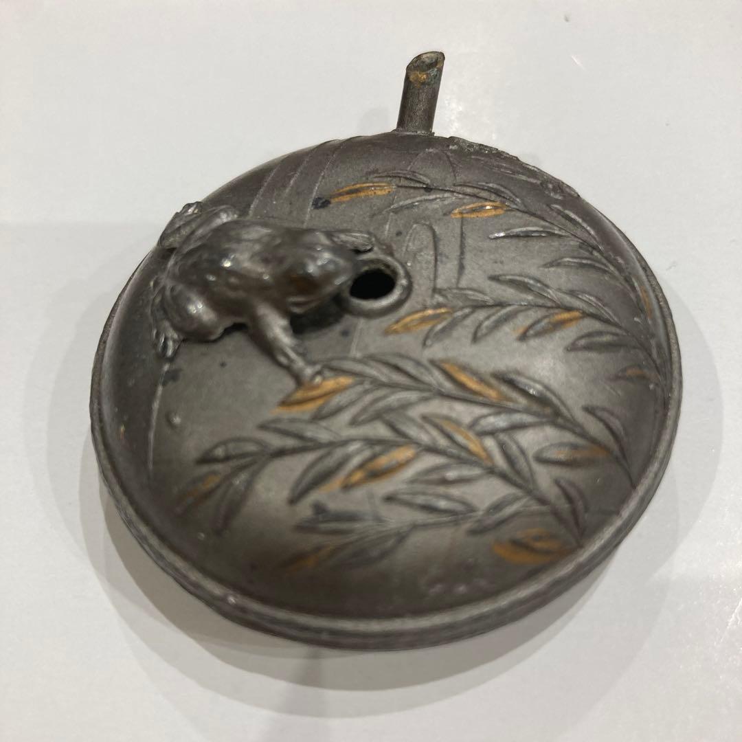 書道　水滴　アンティーク　柳蛙　ヴィンテージ　戦前