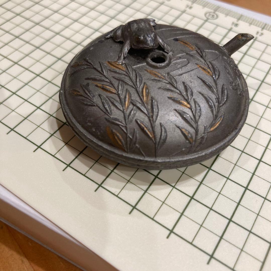 書道　水滴　アンティーク　柳蛙　ヴィンテージ　戦前