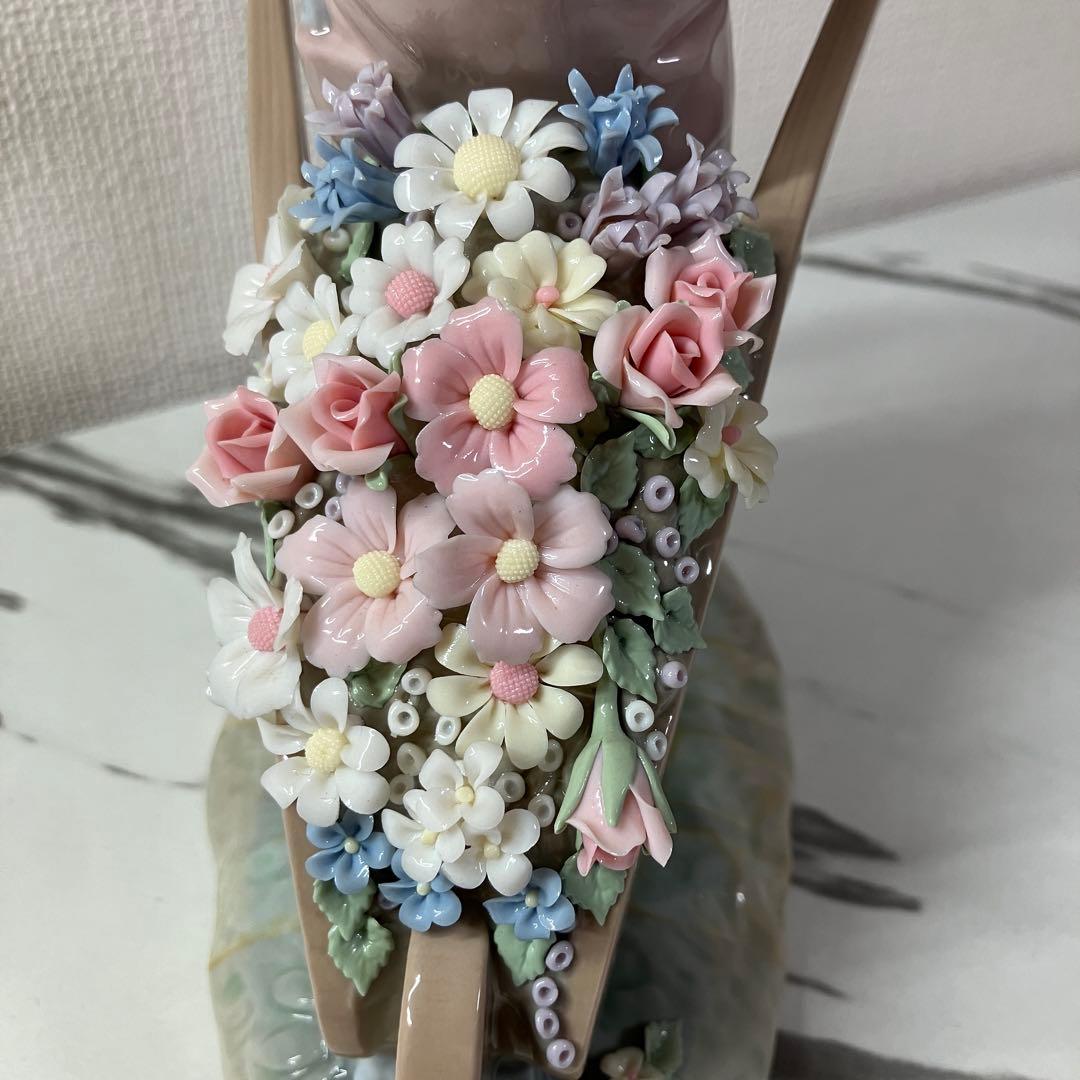 LLADRO リヤドロ 1283 花車を押す少女 箱付