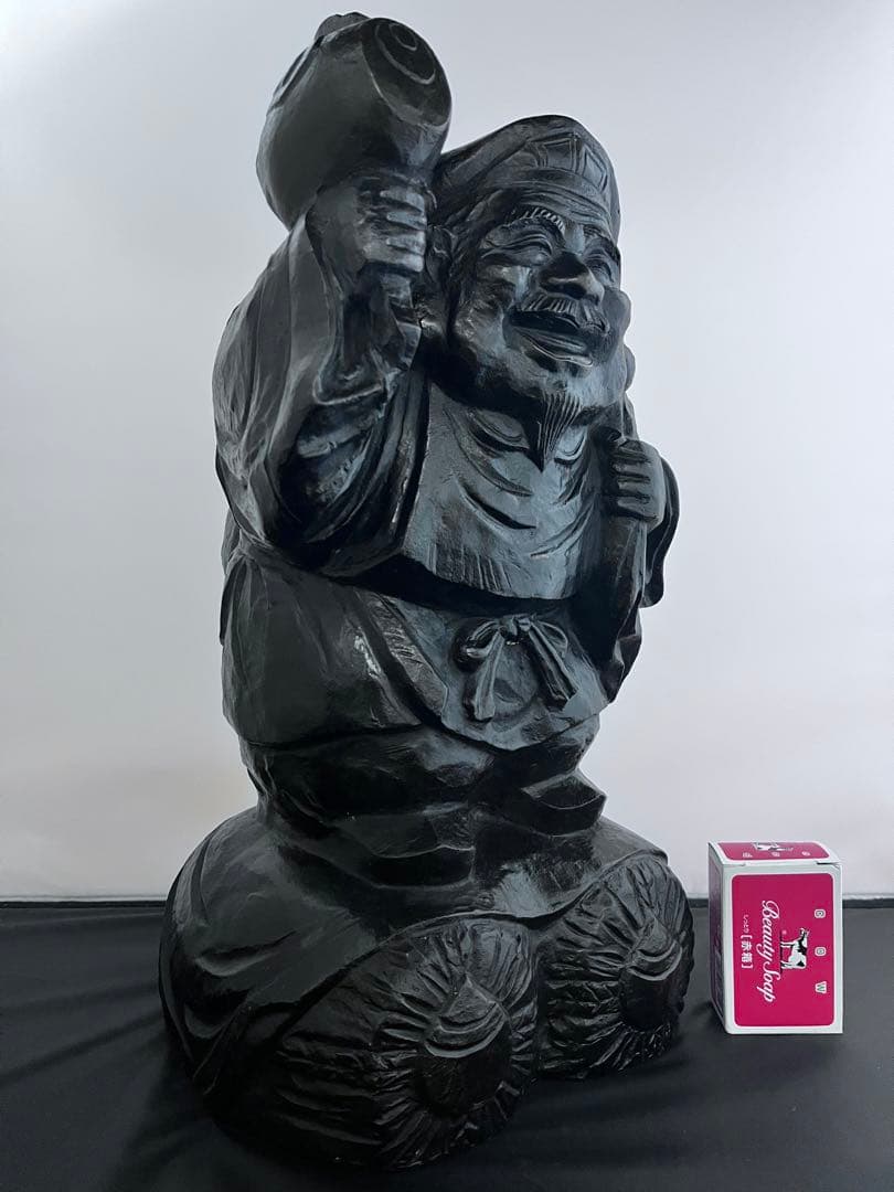 般若　純一郎　大黒天 七福神　仏像 銅製　銅製　彫刻　置物　金運　縁起物　骨董