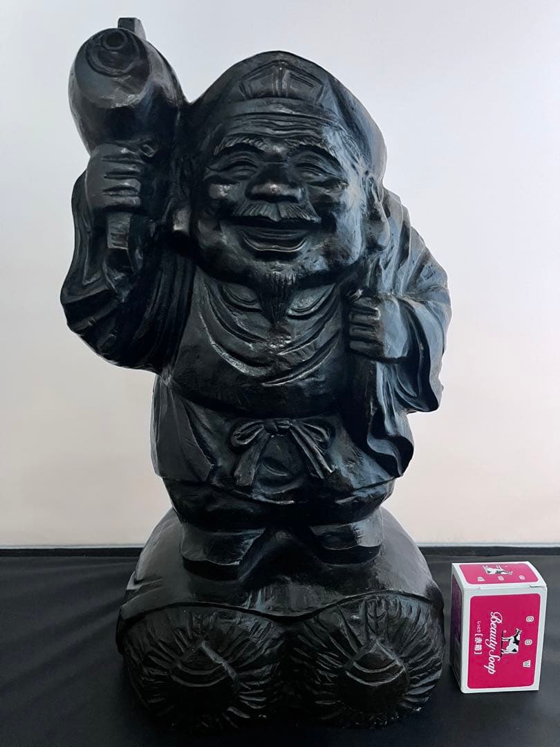 般若　純一郎　大黒天 七福神　仏像 銅製　銅製　彫刻　置物　金運　縁起物　骨董