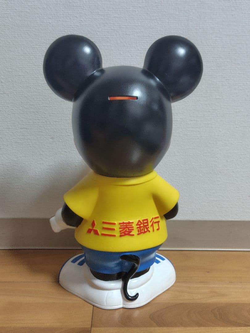 三菱銀行　ミッキーマウス　貯金箱　新品未使用　特大　ディズニー