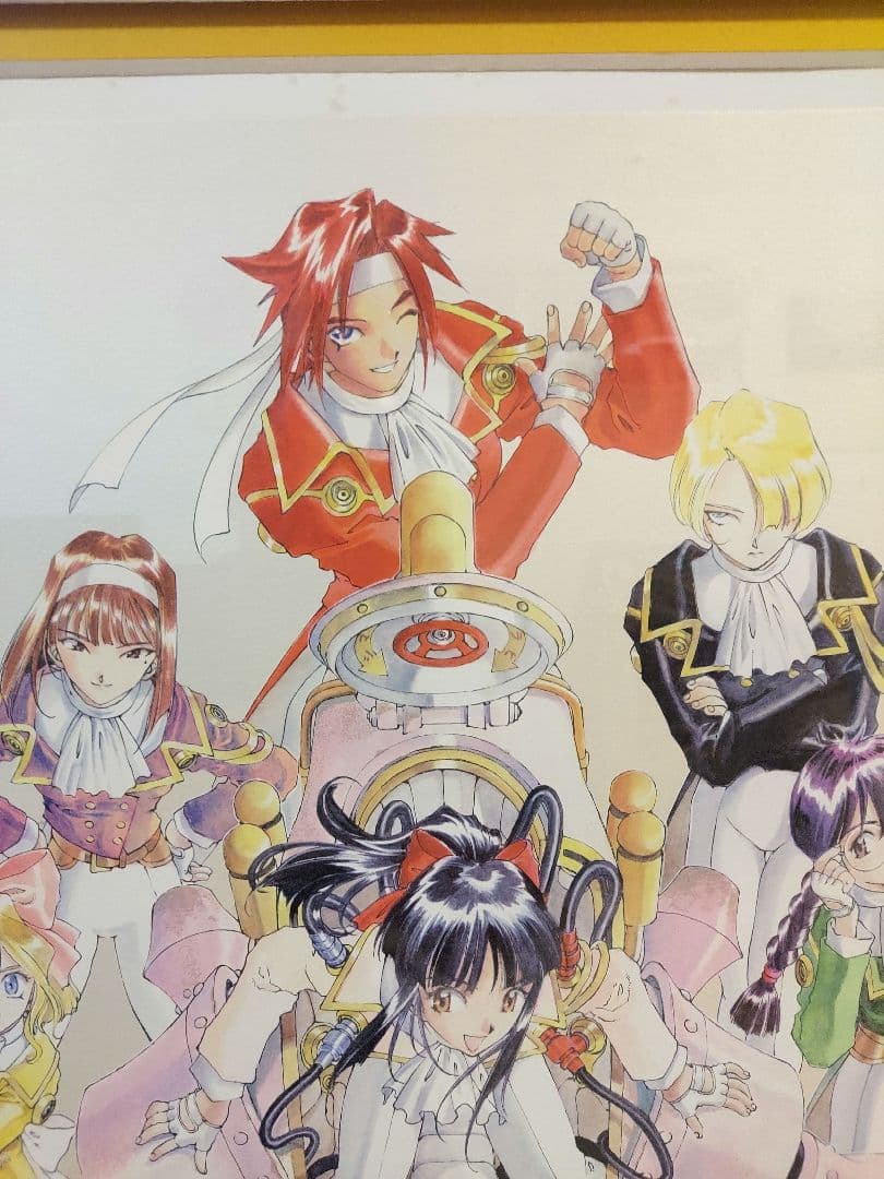 【直筆サイン入り！】サクラ大戦　リトグラフ「花」藤島康介　複製原画