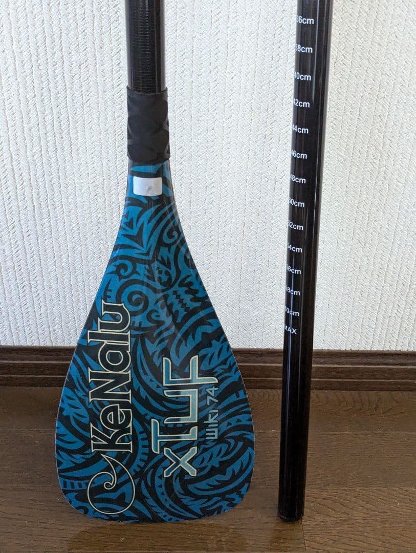 KeNalu XTuf wiki74 パドル カーボン製 青　アジャスタブル