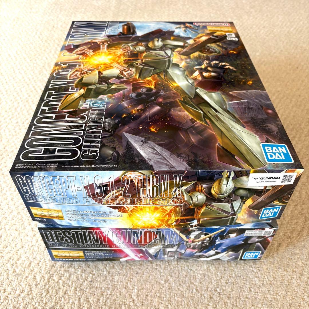 ★人気★ MGターンX & デスティニーガンダム ガンプラセット 新品