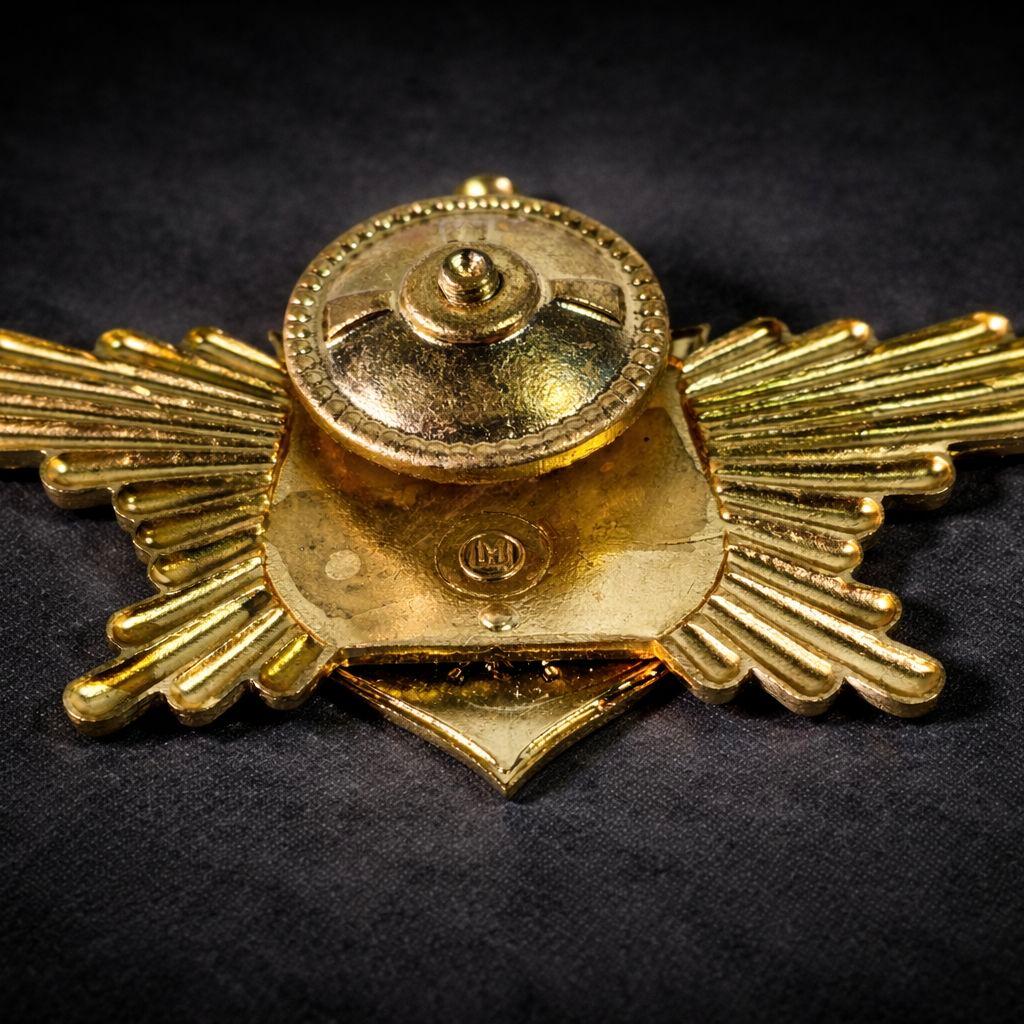 ロシア空挺軍 VDV 空挺兵 識別章 金色胸章 パラシュート徽章 実物系