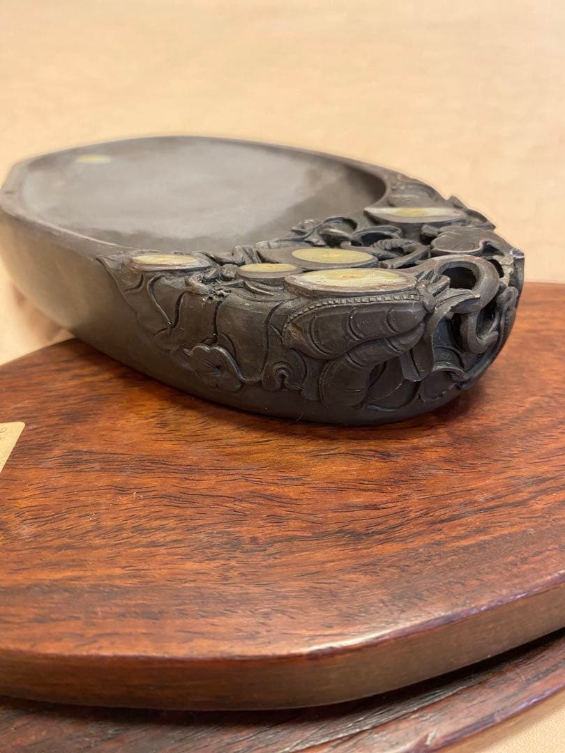 硯③再値下げ【新品未使用】端渓硯（麻子坑、眼入）