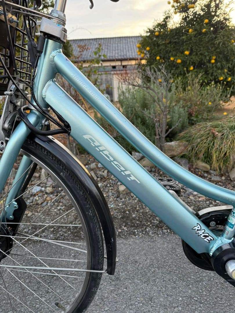 RIDER RACE 電動アシスト自転車 水色