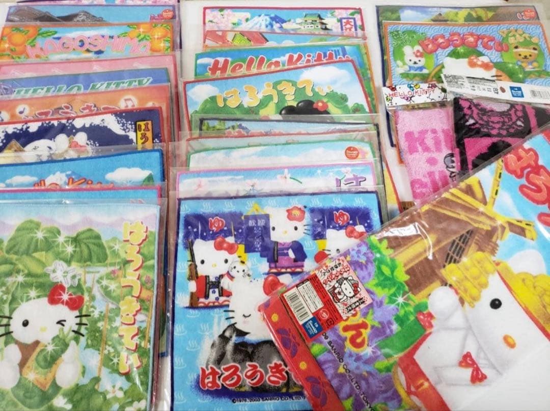 ハローキティ ご当地タオル 115枚セット