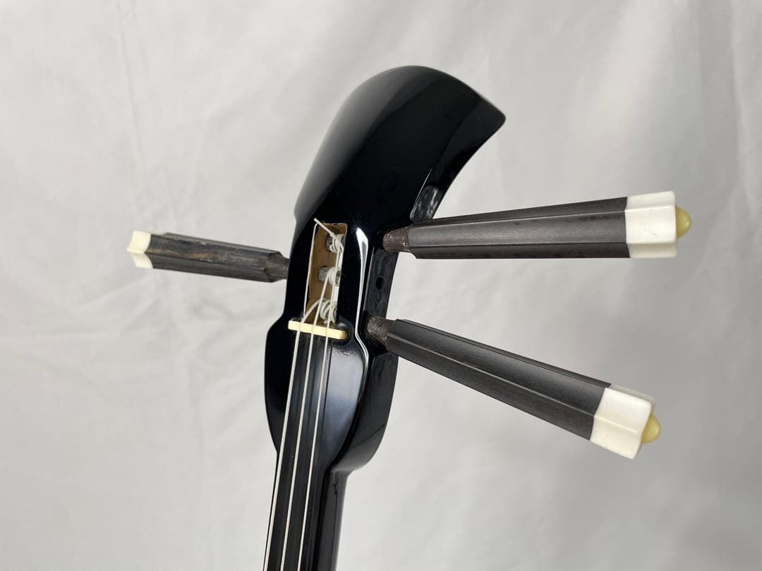 沖縄三線 南洋白木 棹 人工蛇皮