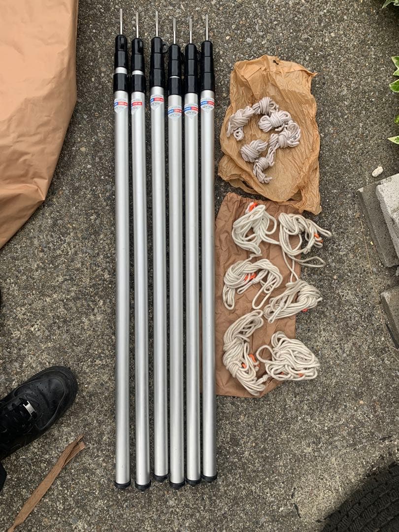 peak タープ　 TP-11 グランドポール　6本