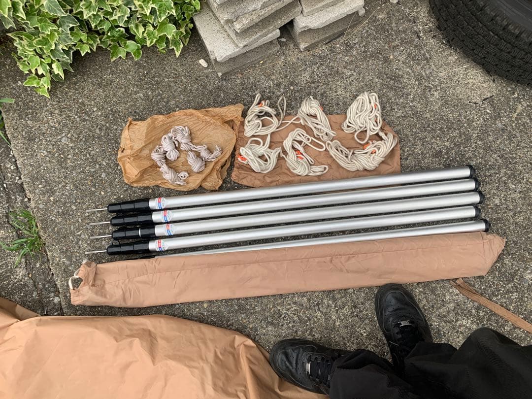 peak タープ　 TP-11 グランドポール　6本