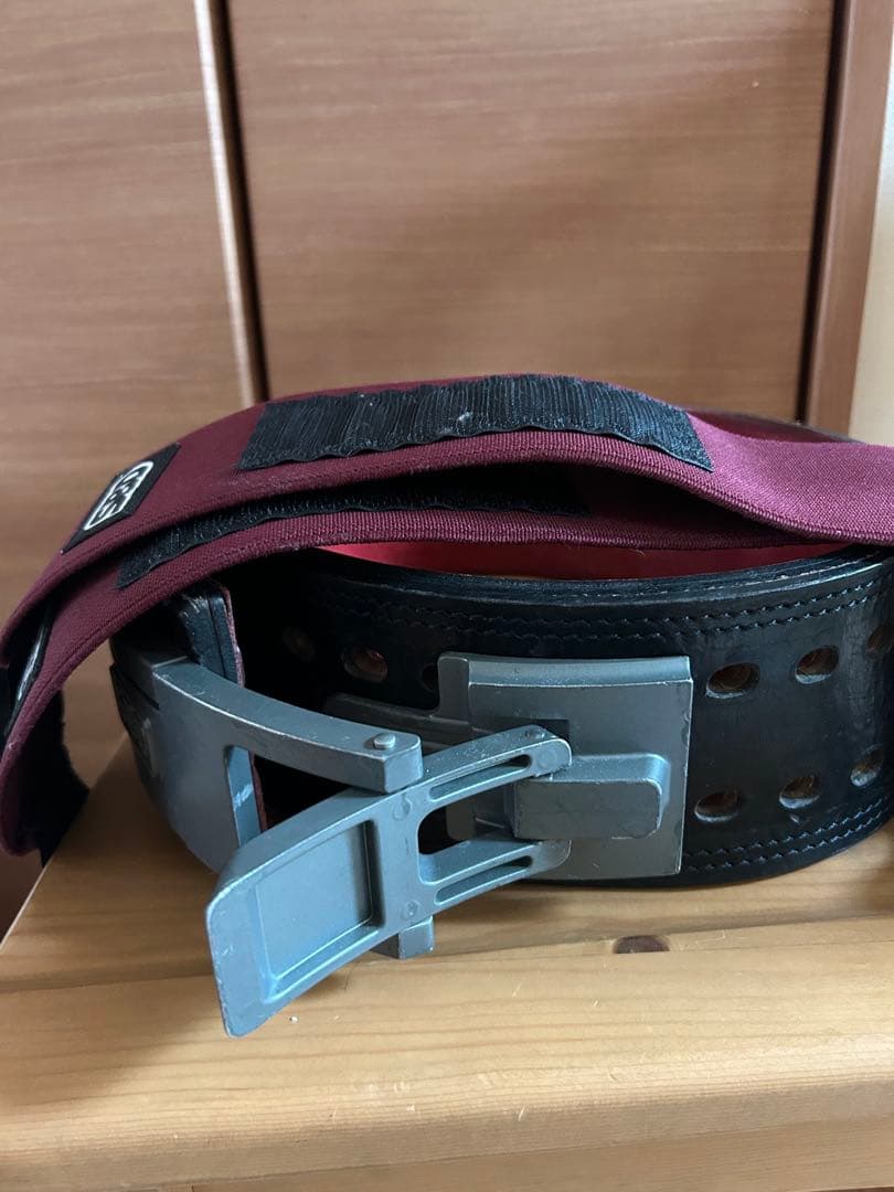 SBD パワーベルト 黒/バーガンディMサイズ