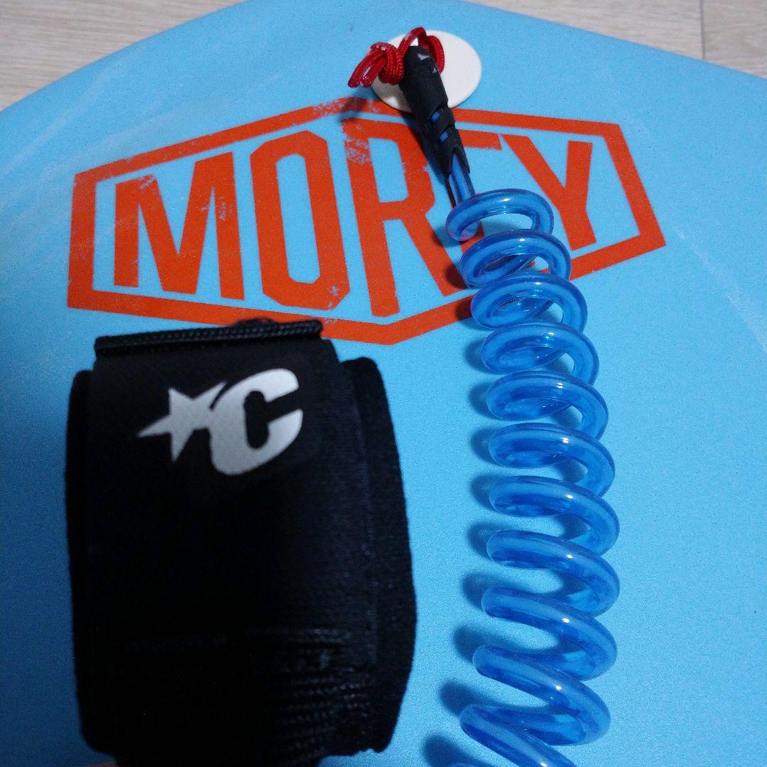 モーレー ボディボード クリエイチャー リーシュコード付 水色 オレンジ