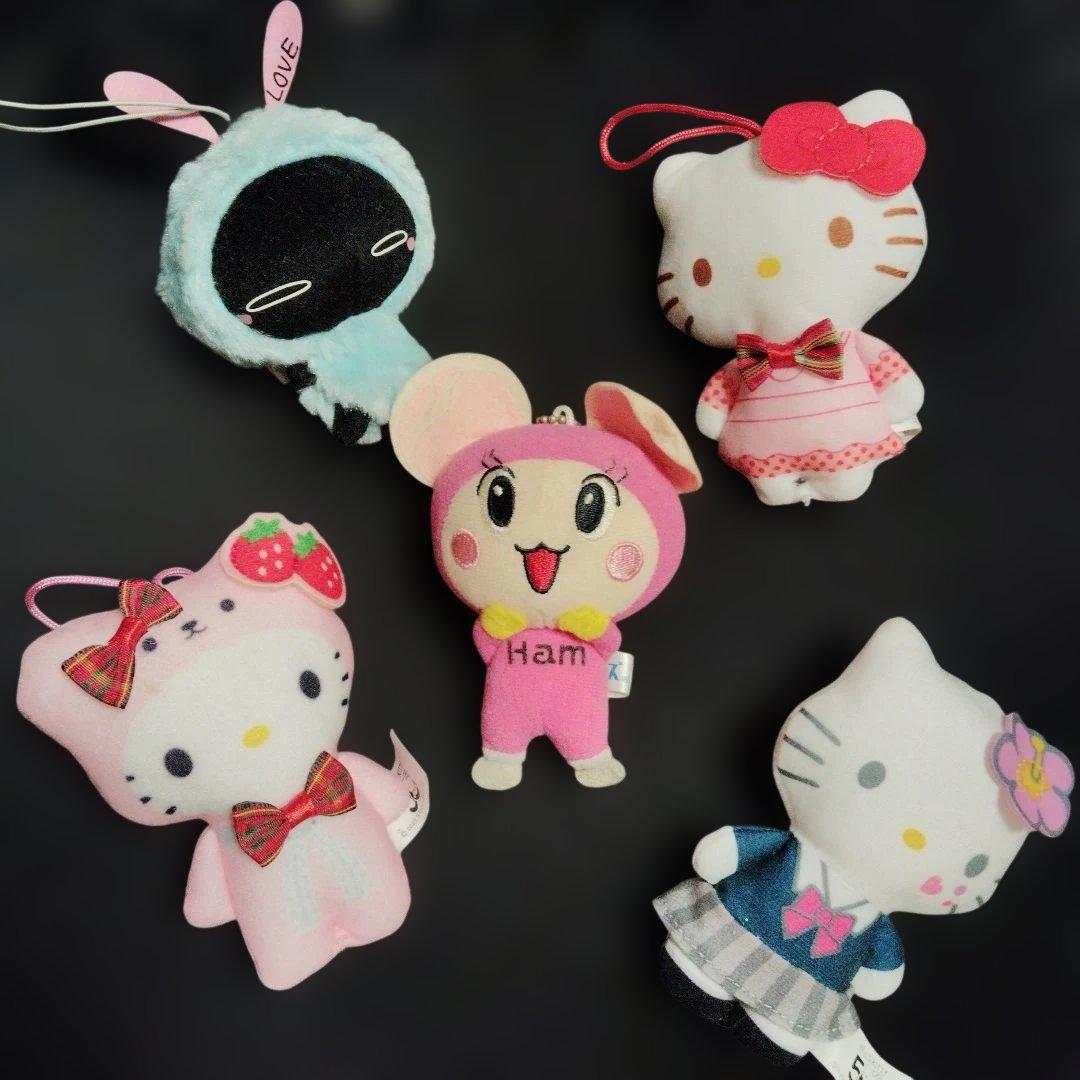 hello Kitty 50 ハローキティとハムスター ストラップセット