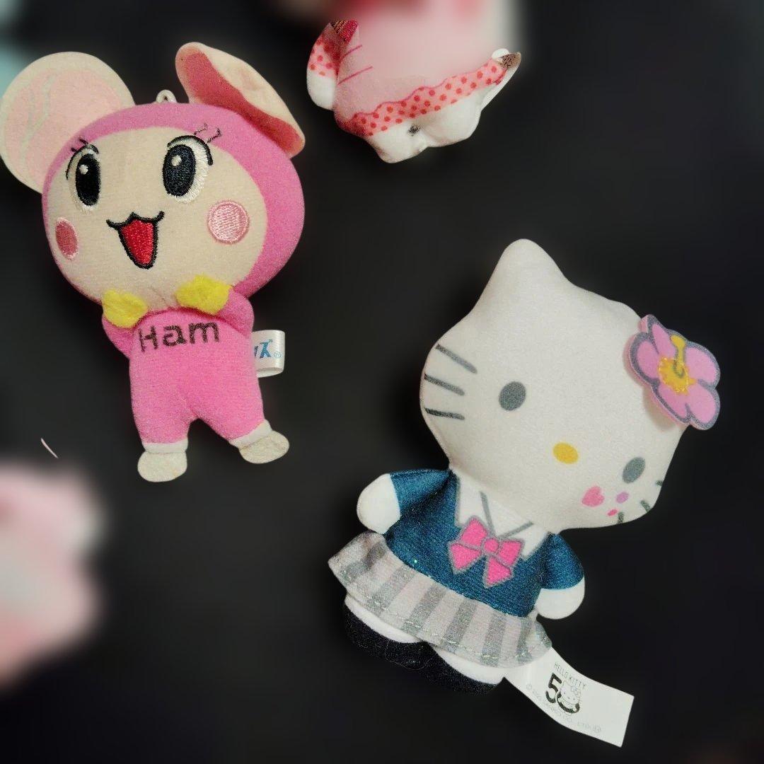 hello Kitty 50 ハローキティとハムスター ストラップセット