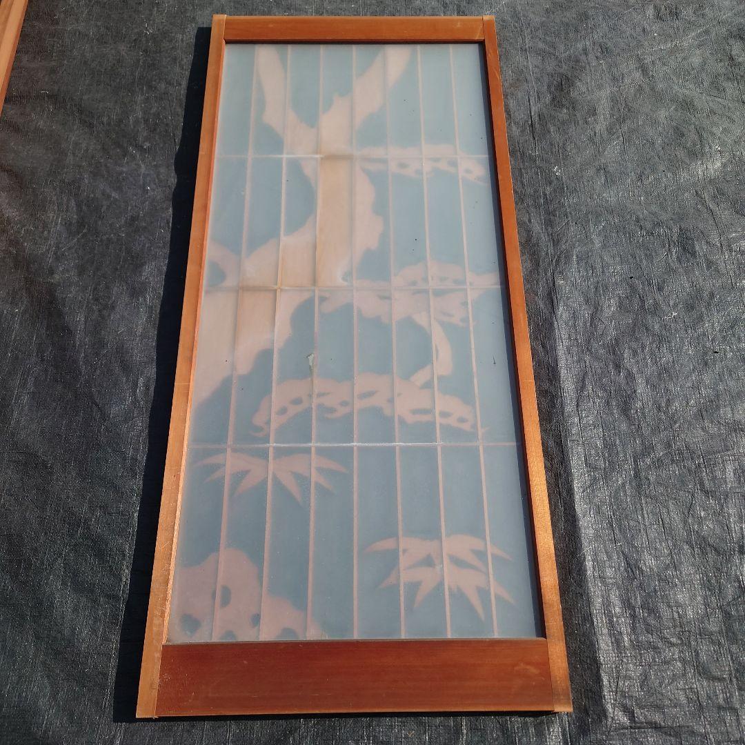 木製腰つき彫刻書院ガラスパネル付