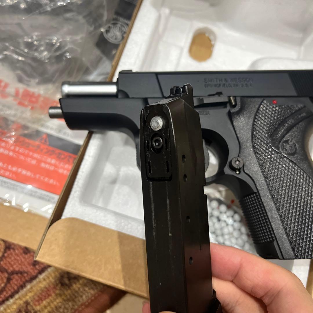 美品 WA S&W ショーティ 40 HW マグナ ブローバック ガスガン