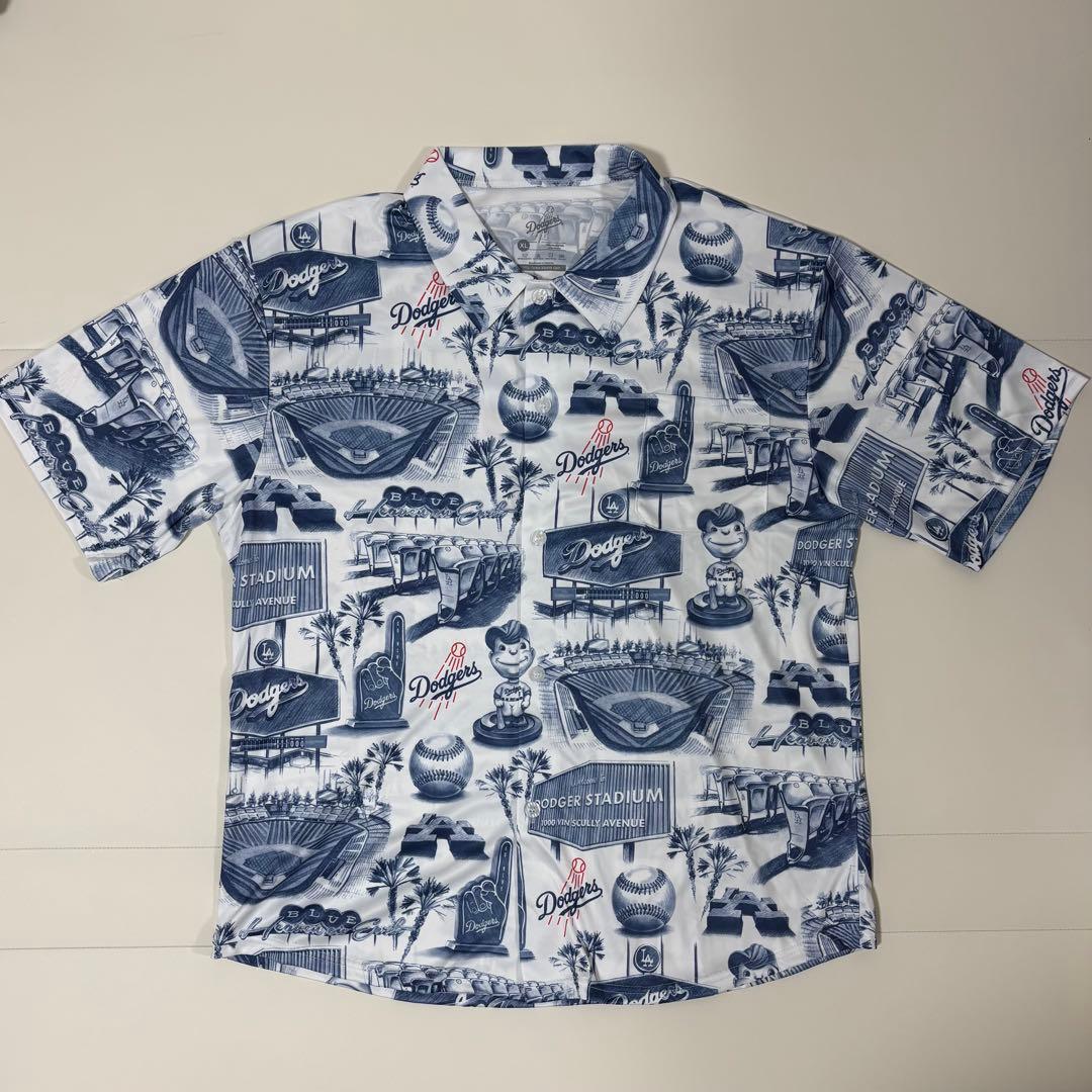 (FREE RIDE CUSTOM)ドジャース アロハシャツ XLサイズ
