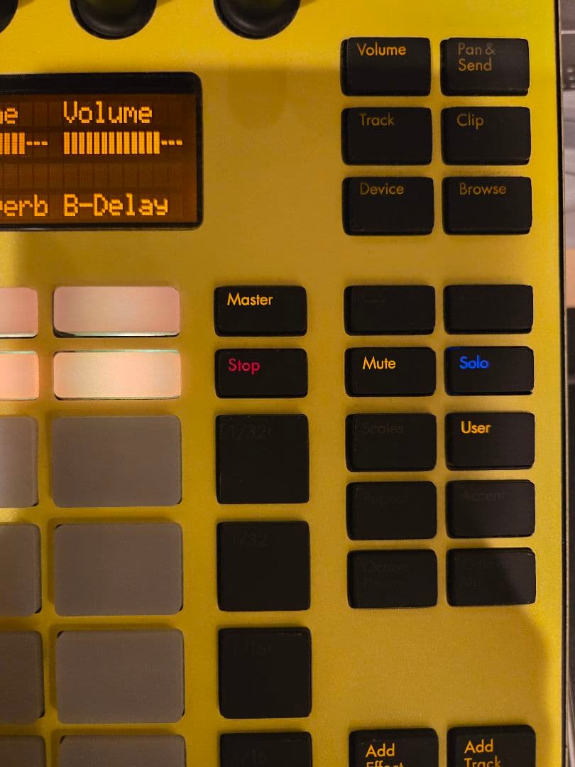 Ableton Push 初代 本体のみ ケーブルなし イエロー外装